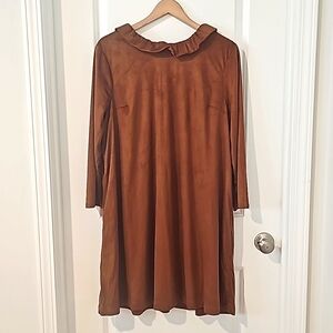 Crown & Ivy Faux Suede Dress, Size XL